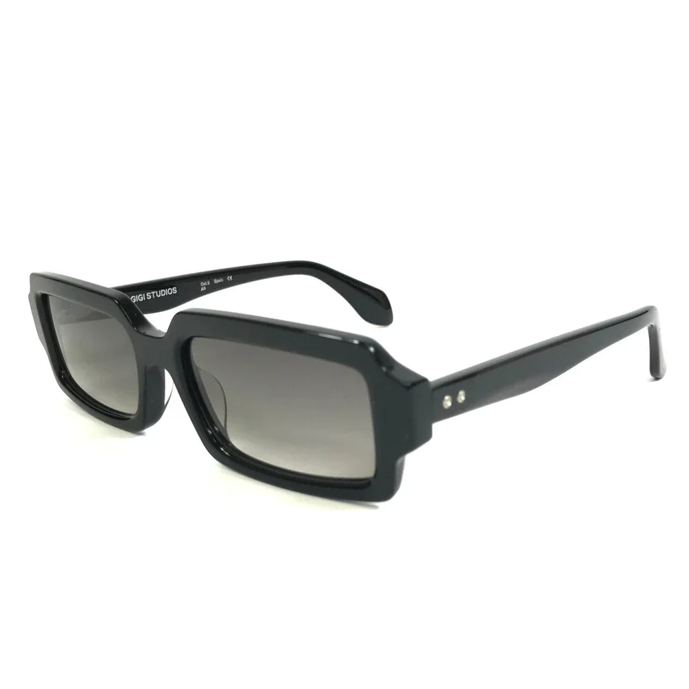 Gigi Studios Sunglasses AMBER GS1071/11 Shiny Black Frames Gradient Gray Lenses
